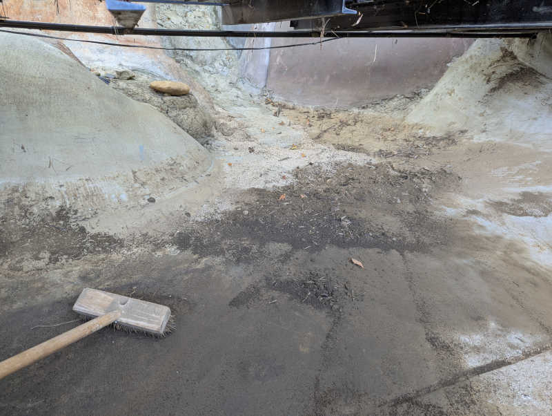 Reservoir under bridge before