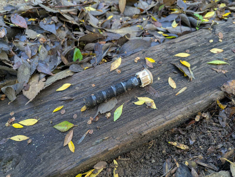 Broken sprinkler cap