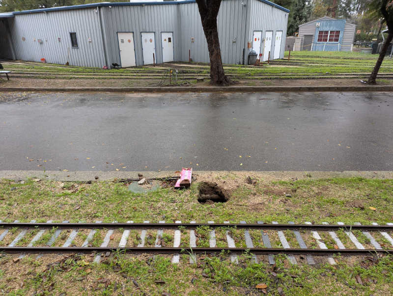 Sinkhole location context relative to barn