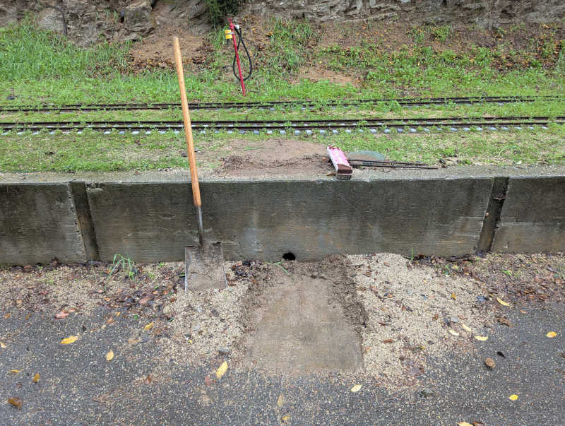 Hastily filled sinkhole