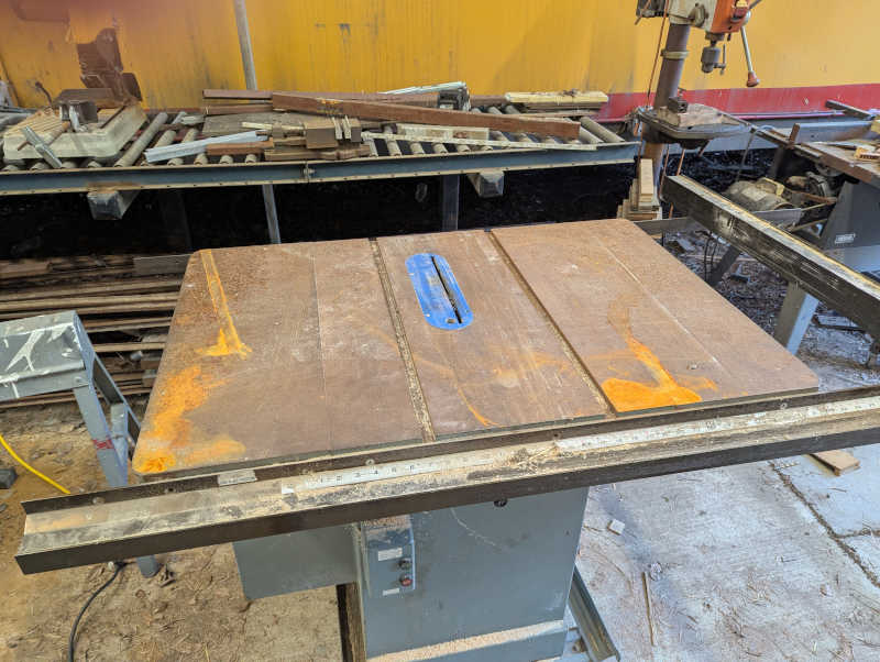 Rusty table saw