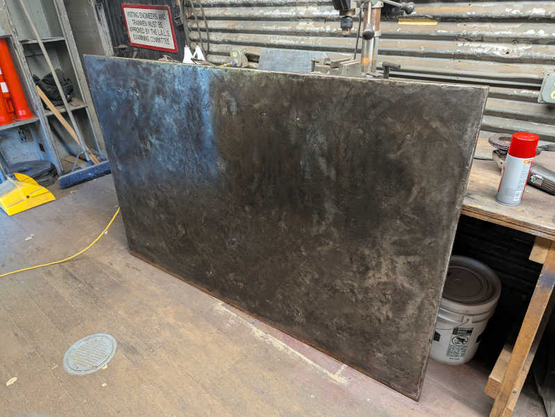 New tool car door panel after